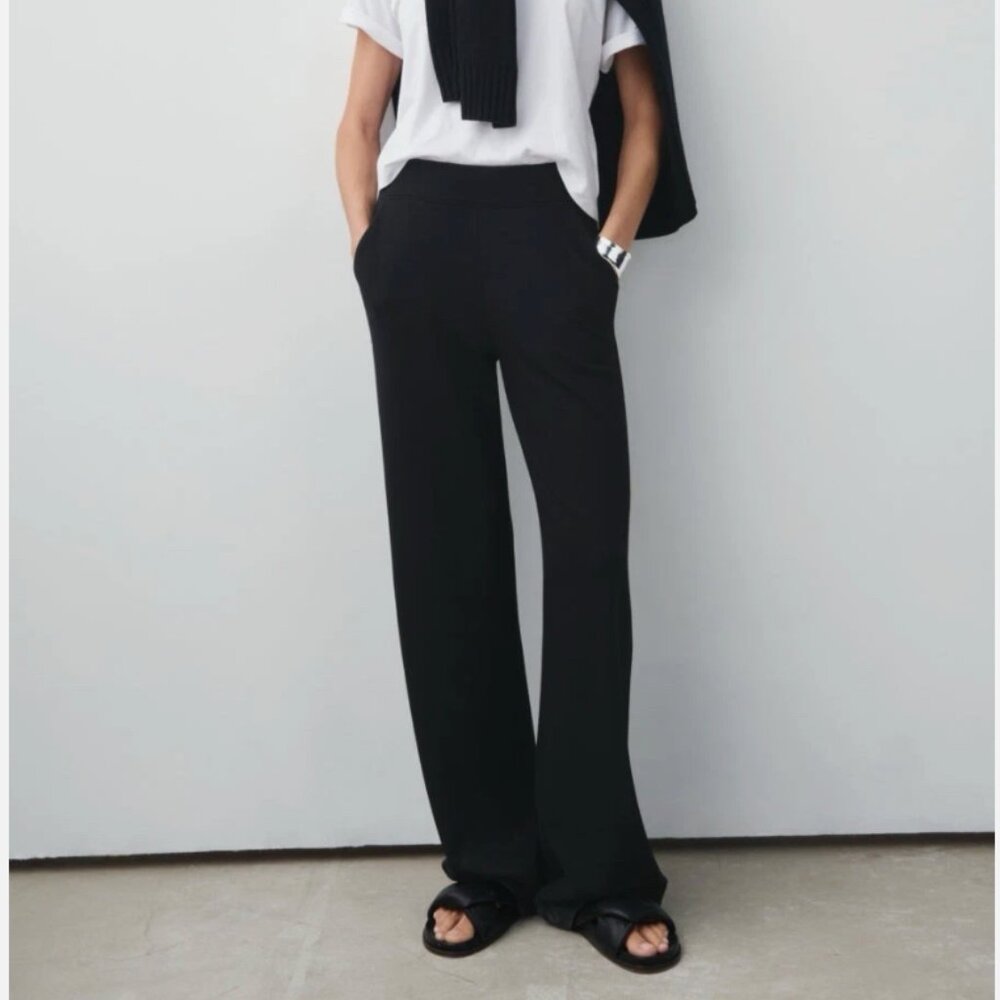 AYR | US M (R inseam) | The High Hopes Wide-Leg Sweatpants | Tan/Biscuit